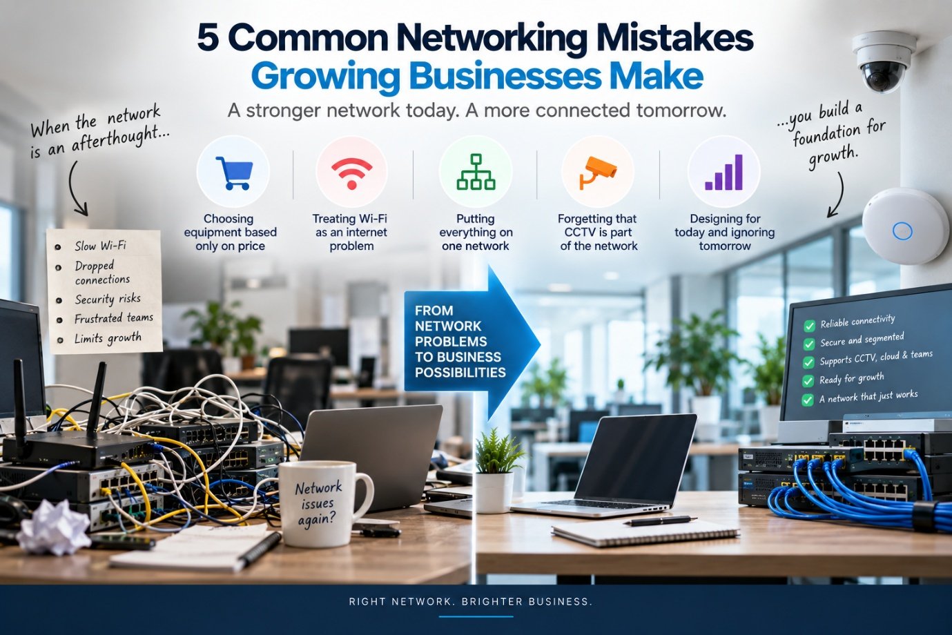5 Common Networking Mistakes Growing Businesses Make — TRUIX Technologies LLP