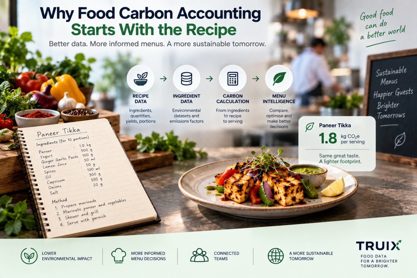 Why Food Carbon Accounting Starts With the Recipe — TRUIX Technologies LLP